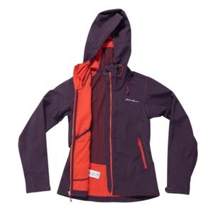Eddie Bauer Women's Dark Purple and Bright Orange Jacket